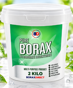 Borax Powder 2Kg / 2000g Multipurpose Household Cleaner Slime Activator 99.99% Pure