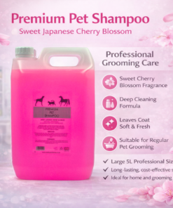 Dog/pet shampoo 5L/gallon Japanese Cherry Blossom with FREE Pump