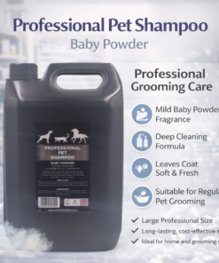 Pet/dog Grooming Shampoo 5L Baby Powder Scent with FREE Pump